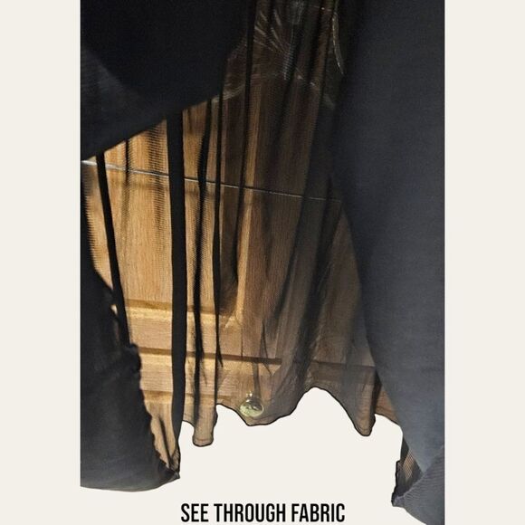 TORRID BLACK STRAPPY LUREX LACE BABYDOLL 2X - Picture 7 of 14